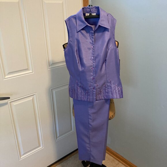 Lavender Pant Set -NWTWomen Sz 4 NWT DressBarn